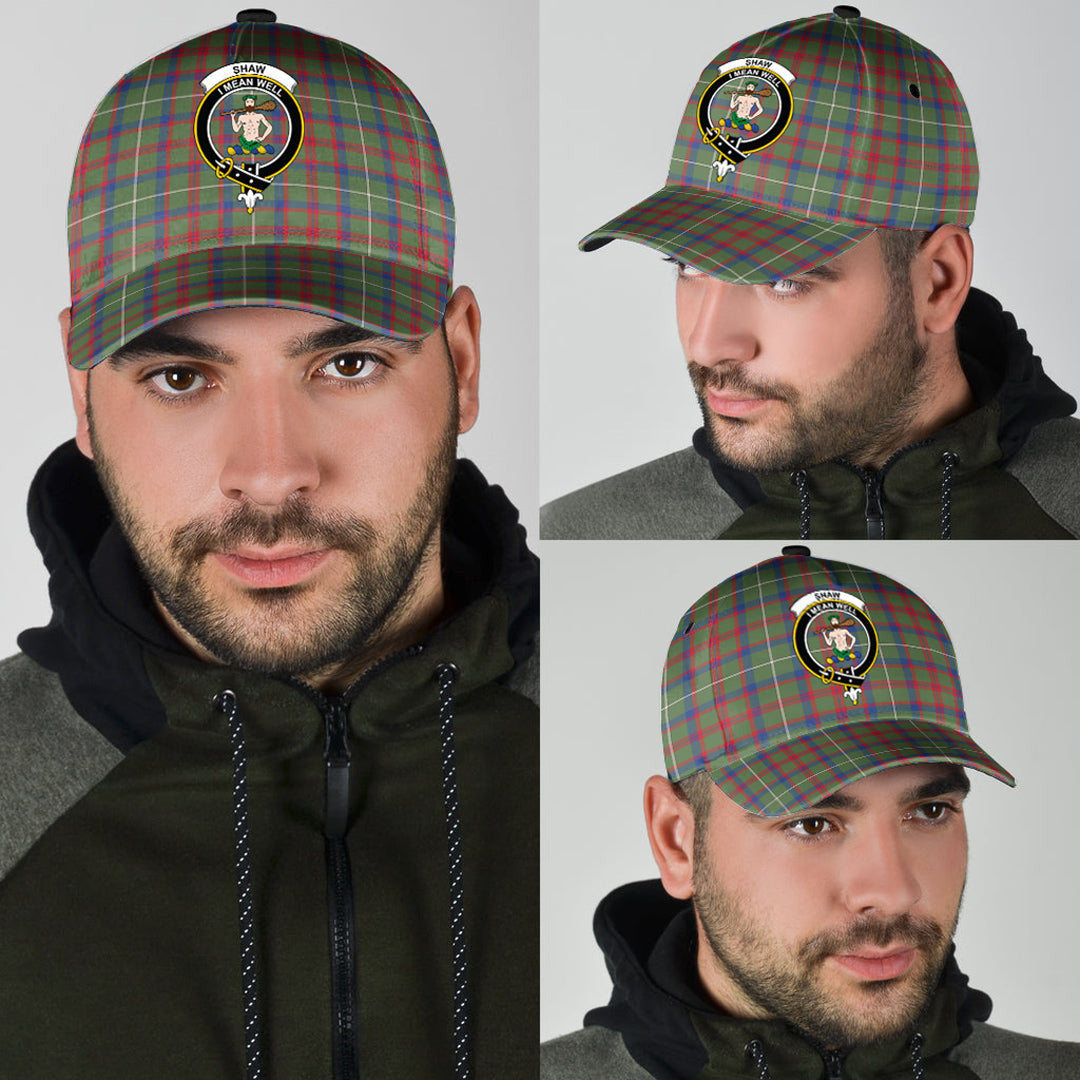 Shaw Green Modern Tartan Crest Classic Cap