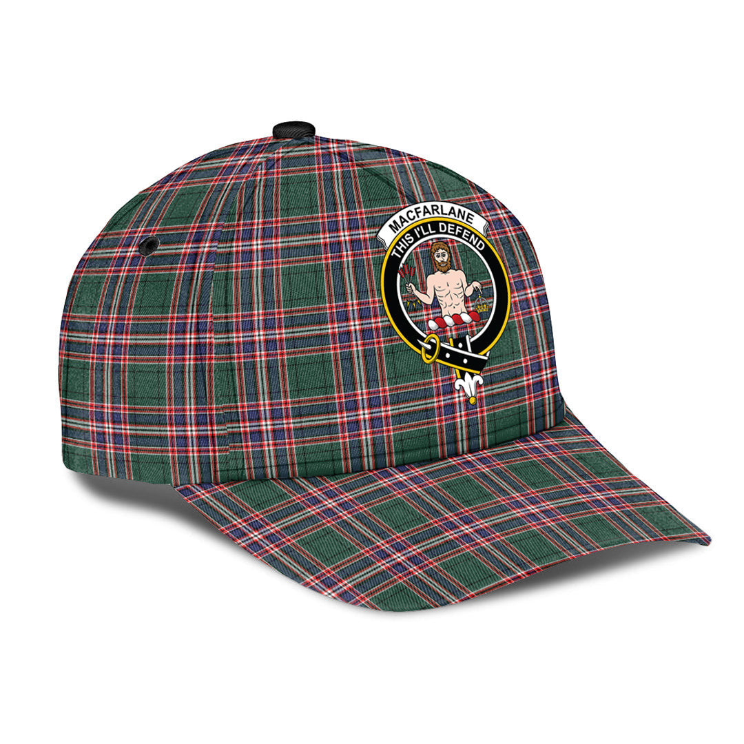 MacFarlane Hunting Modern Tartan Crest Classic Cap