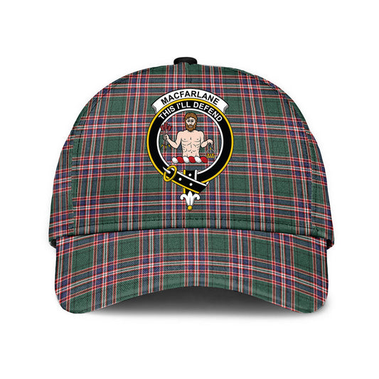 MacFarlane Hunting Modern Tartan Crest Classic Cap