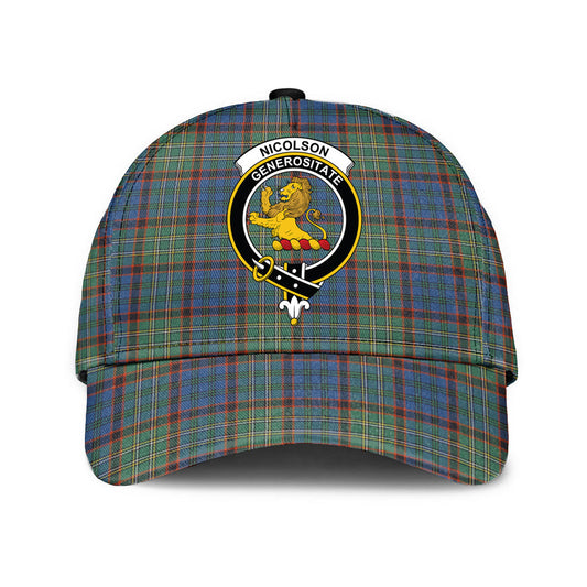 Nicolson Hunting Ancient Tartan Crest Classic Cap