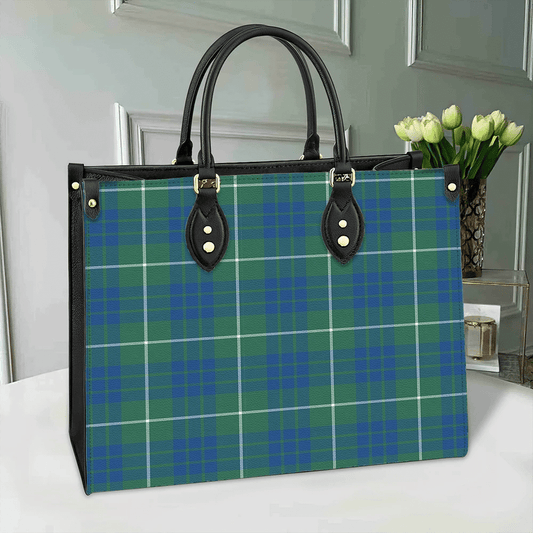 Hamilton Hunting Ancient Tartan Leather Bag