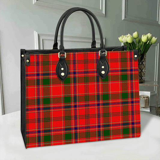 Munro Modern Tartan Leather Bag