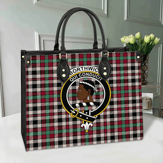 Borthwick Dress Ancient Tartan Crest Leather Bag