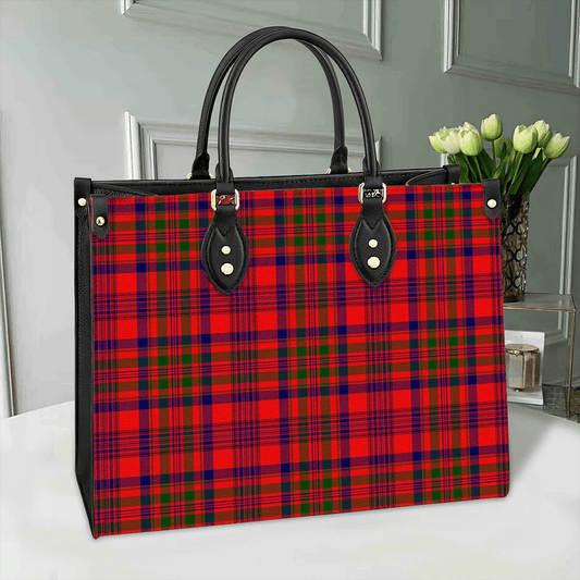 Murray of Tulloch Modern Tartan Leather Bag