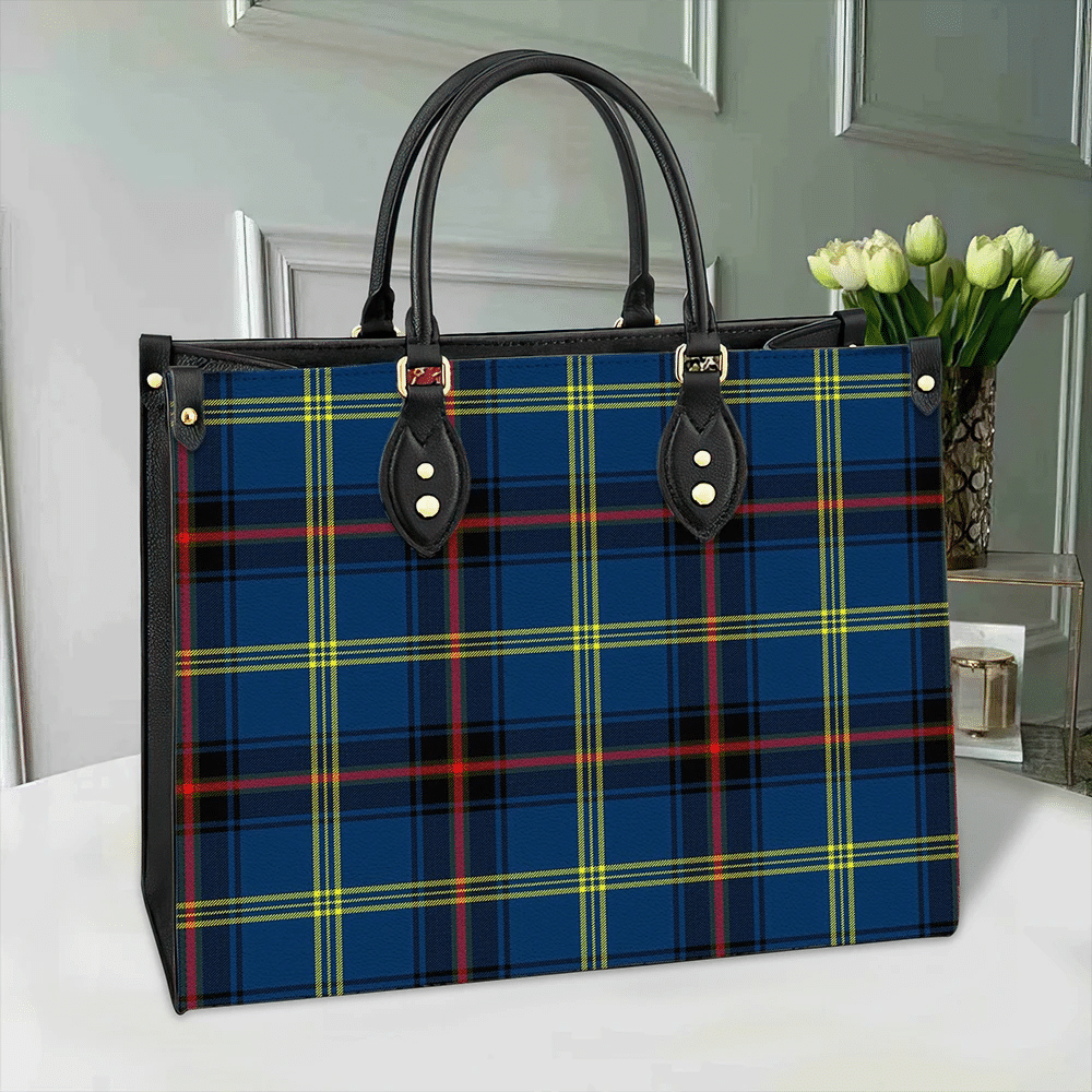 Grewar Tartan Leather Bag