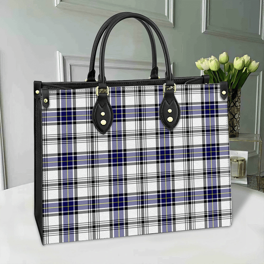 Hannay Modern Tartan Leather Bag