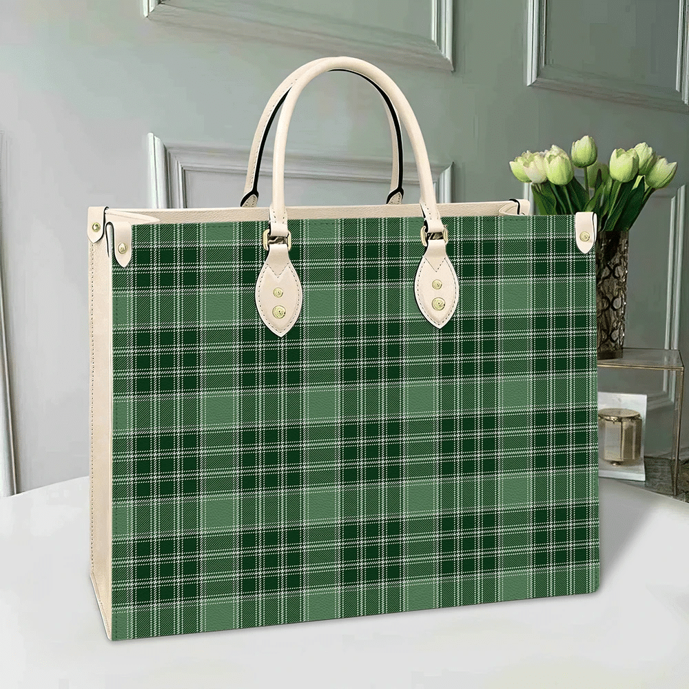 MacDonald Lord of the Isles Hunting Tartan Leather Bag