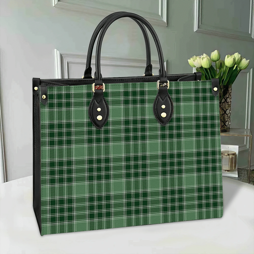 MacDonald Lord of the Isles Hunting Tartan Leather Bag