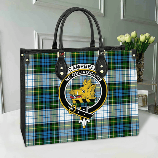 Campbell Dress Ancient Tartan Crest Leather Bag