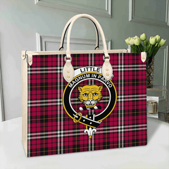 Little Tartan Crest Leather Bag