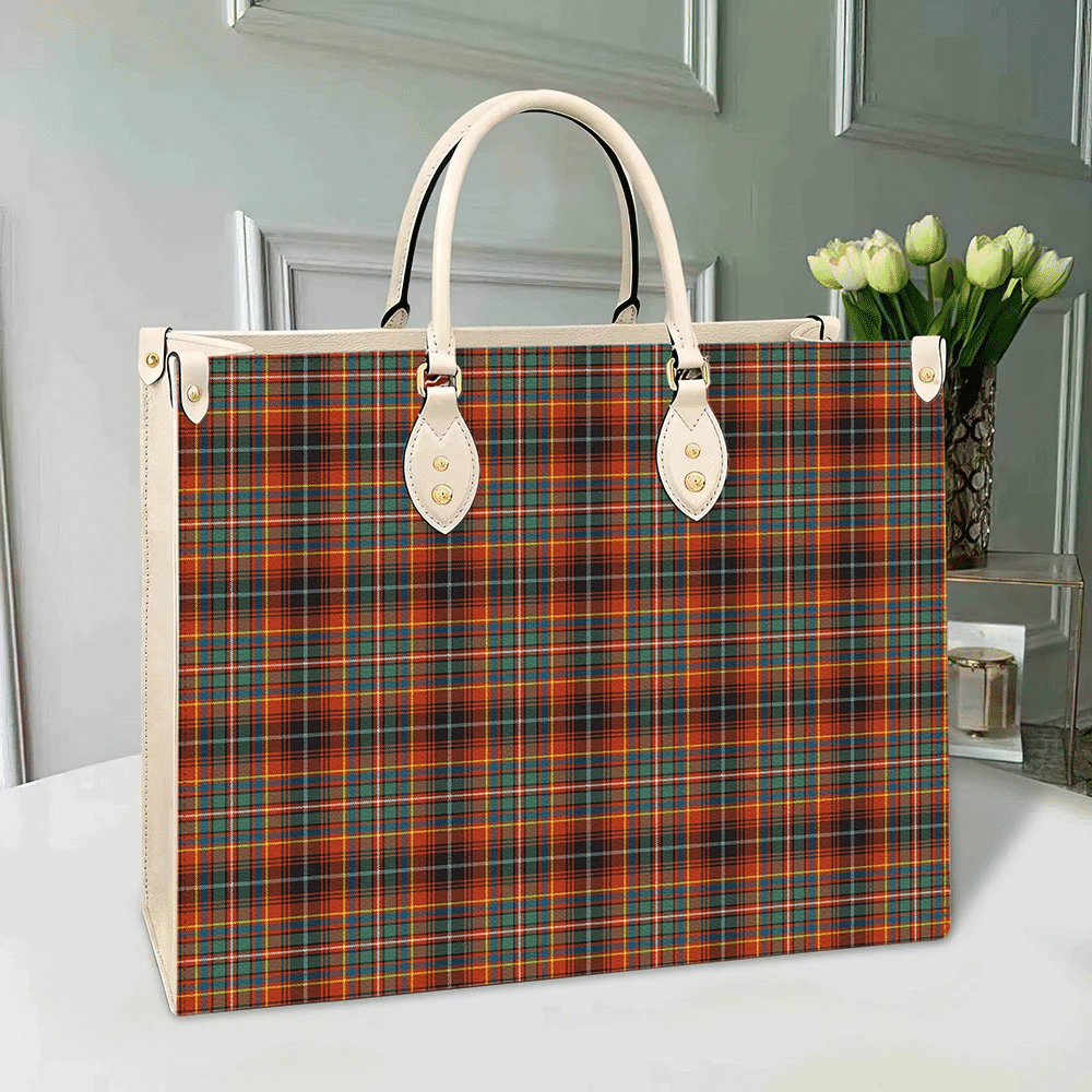 Innes Ancient Tartan Leather Bag