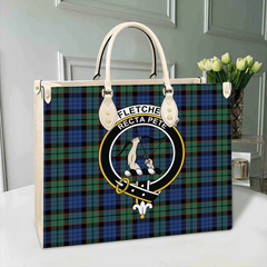 Fletcher Ancient Tartan Crest Leather Bag