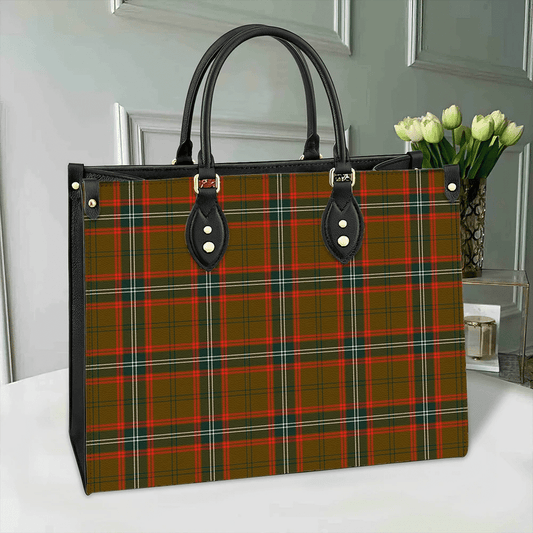 Seton Hunting Modern Tartan Leather Bag