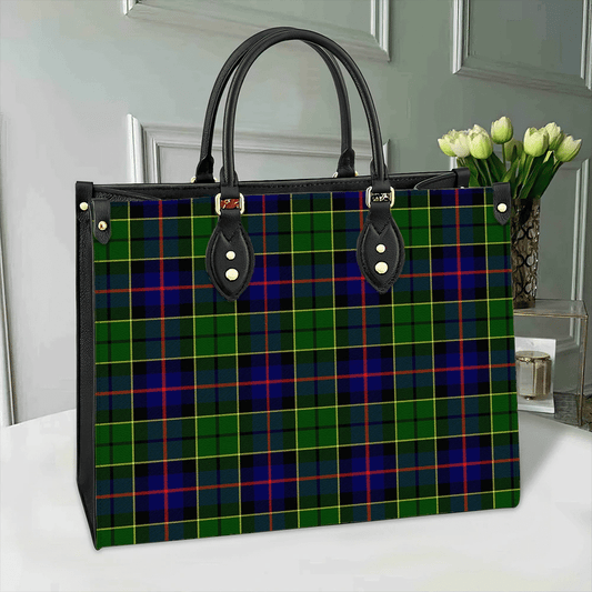 Forsyth Modern Tartan Leather Bag