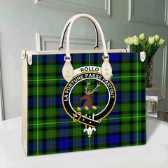 Rollo Modern Tartan Crest Leather Bag