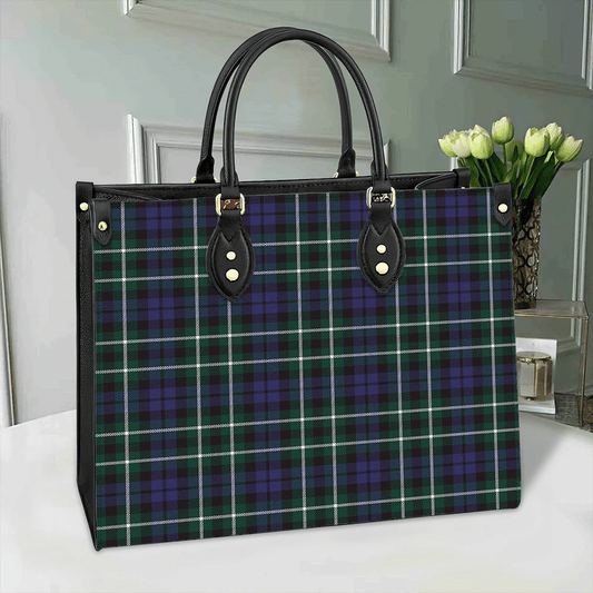 Graham of Montrose Modern Tartan Leather Bag