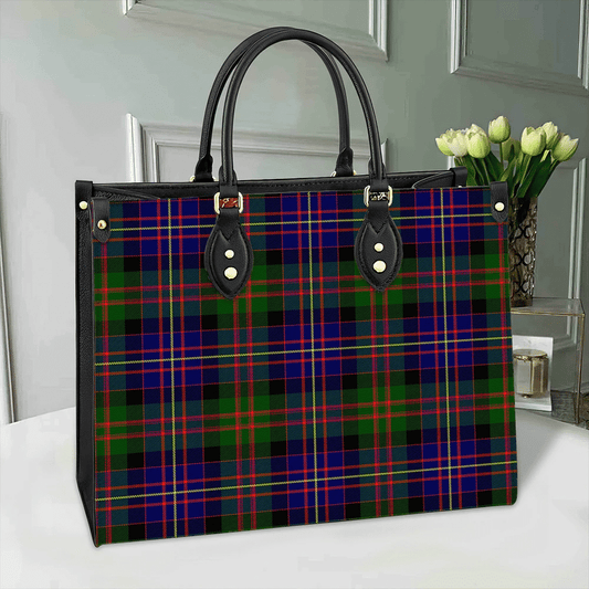 Cameron of Erracht Modern Tartan Leather Bag