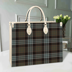 Stewart Old Weathered Tartan Leather Bag