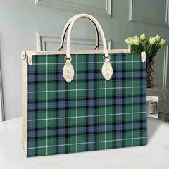 MacDonald of the Isles Hunting Ancient Tartan Leather Bag