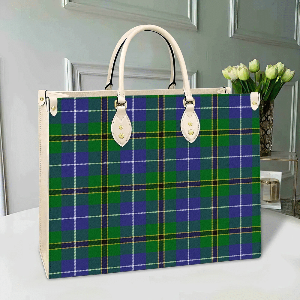 Turnbull Hunting Tartan Leather Bag