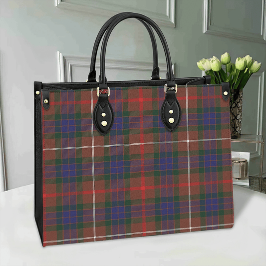 Fraser Hunting Modern Tartan Leather Bag