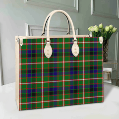 Reid Green Tartan Leather Bag