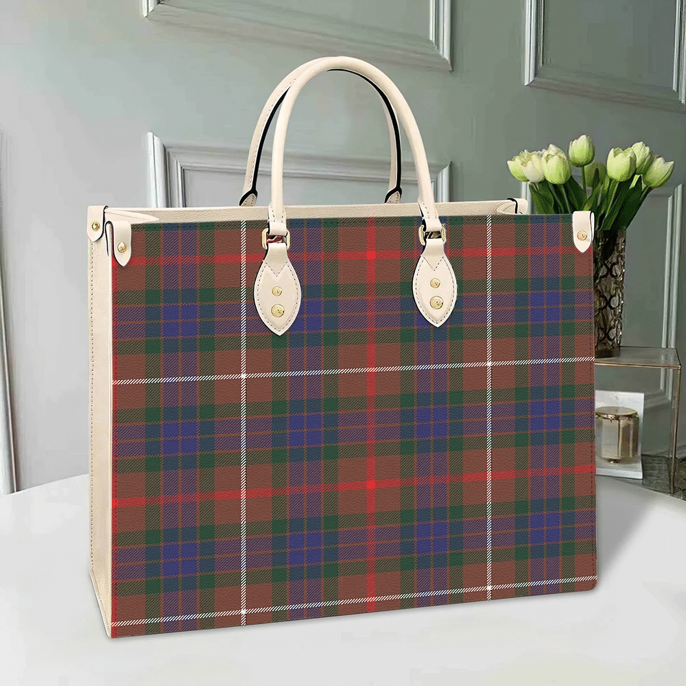 Fraser Hunting Modern Tartan Leather Bag