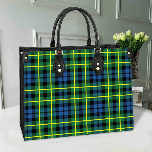 Campbell of Breadalbane Ancient Tartan Leather Bag