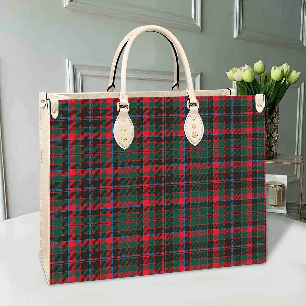 Cumming Hunting Modern Tartan Leather Bag