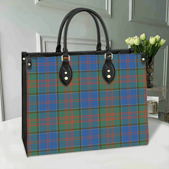 Stewart of Appin Hunting Ancient Tartan Leather Bag
