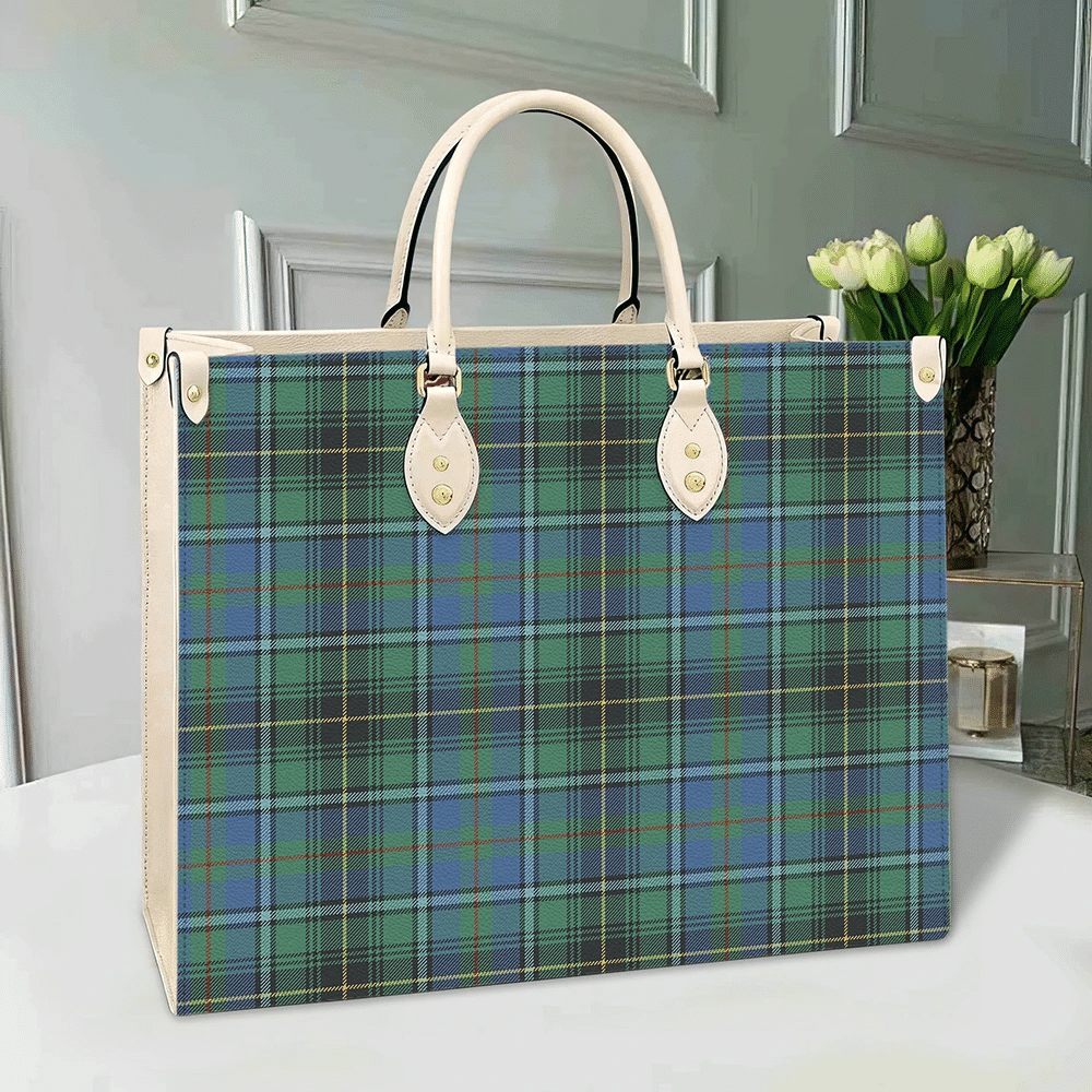 MacInnes Ancient Tartan Leather Bag