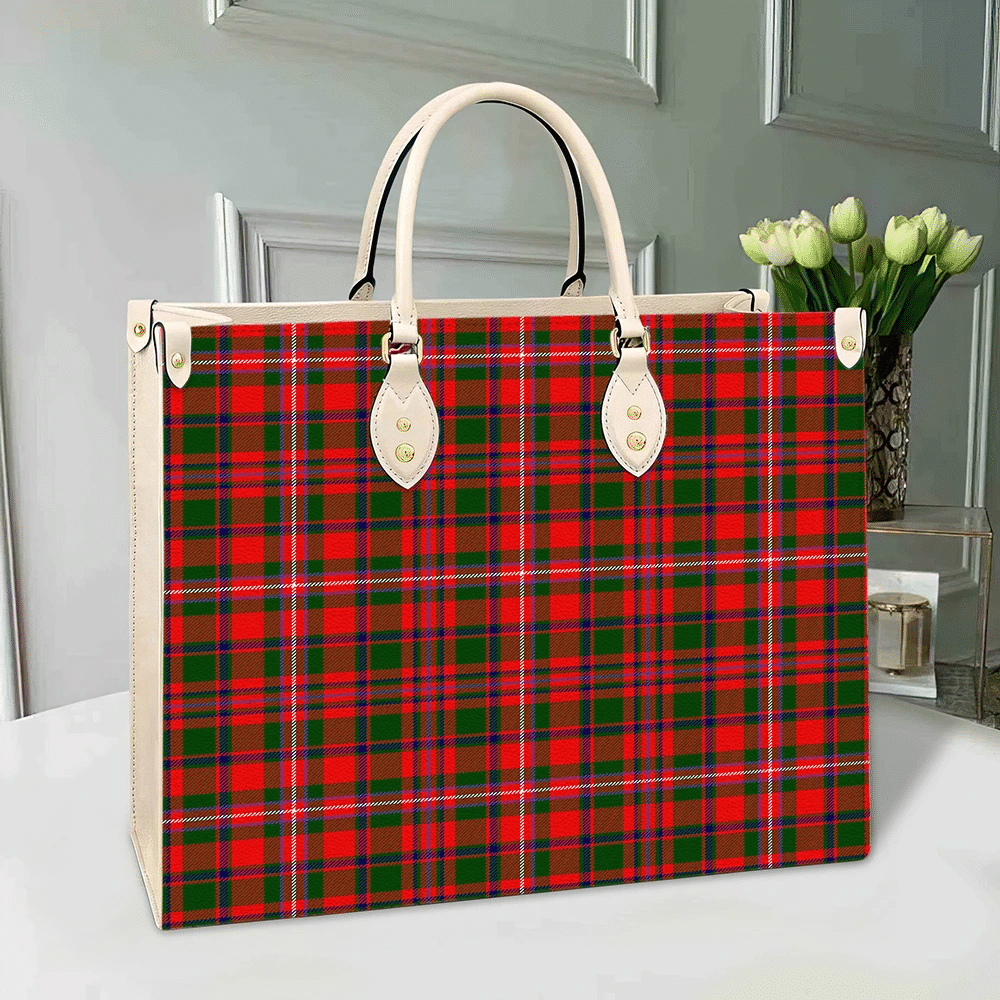 MacKinnon Modern Tartan Leather Bag