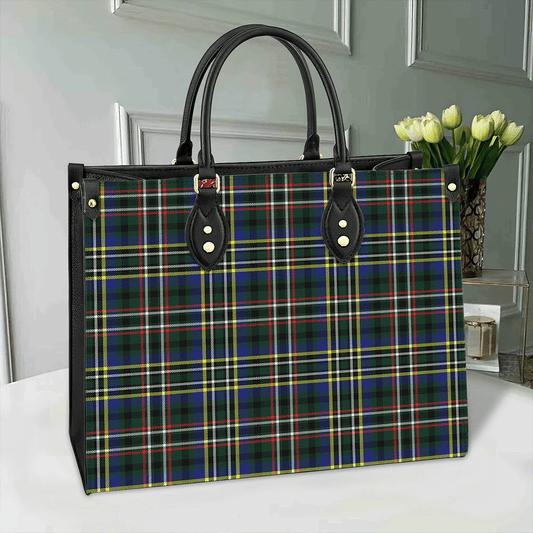 Scott Green Modern Tartan Leather Bag