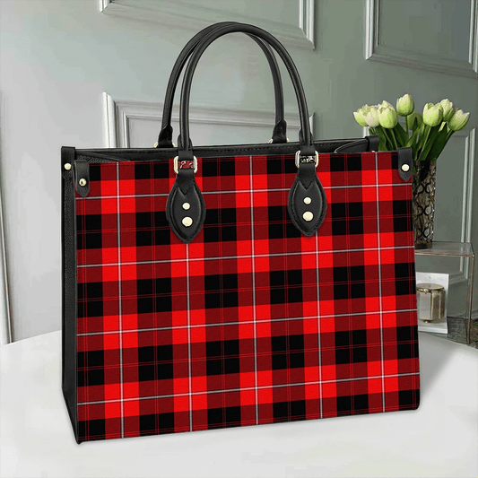 Cunningham Modern Tartan Leather Bag