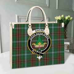 Gayre Tartan Crest Leather Bag