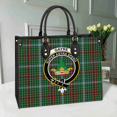 Gayre Tartan Crest Leather Bag