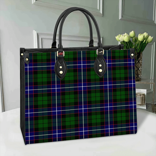 Russell Modern Tartan Leather Bag