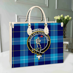 McKerrell Tartan Crest Leather Bag