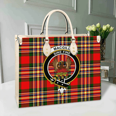 MacGill Modern Tartan Crest Leather Bag