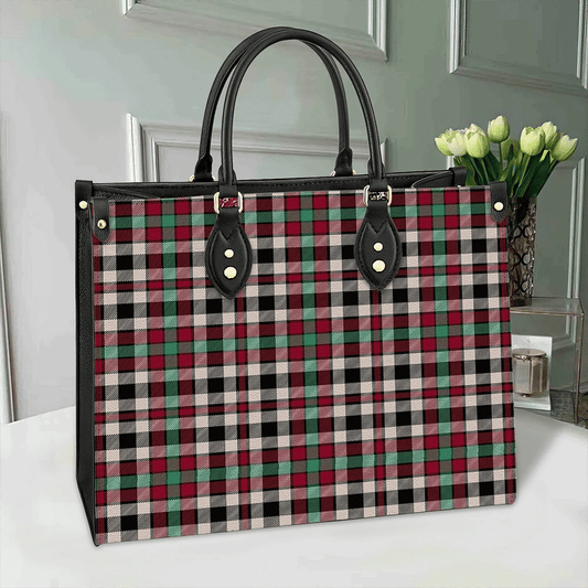 Borthwick Dress Ancient Tartan Leather Bag