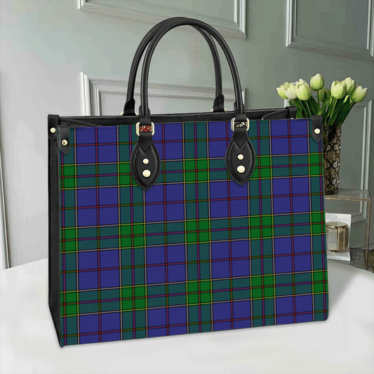 Strachan Tartan Leather Bag