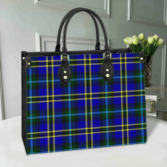 Weir Modern Tartan Leather Bag