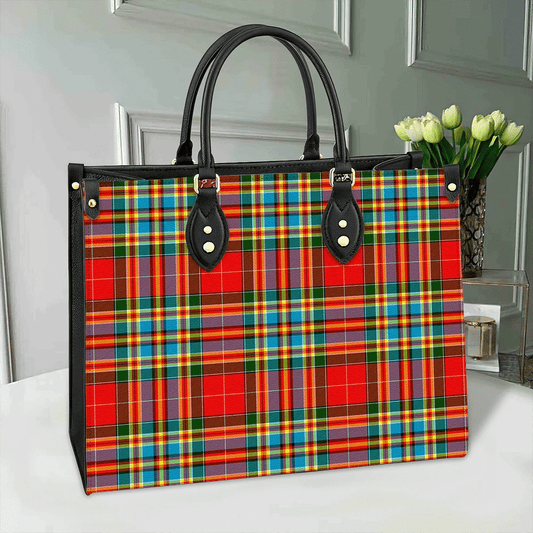 Chattan Tartan Leather Bag