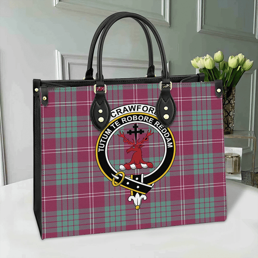 Crawford Ancient Tartan Crest Leather Bag