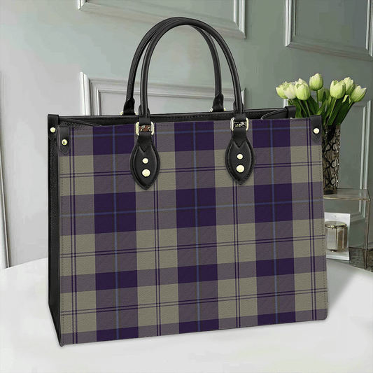 Cunningham Dress Blue Dancers Tartan Leather Bag