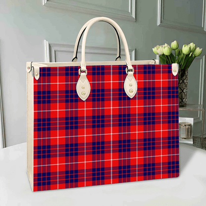 Hamilton Modern Tartan Leather Bag