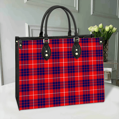 Hamilton Modern Tartan Leather Bag