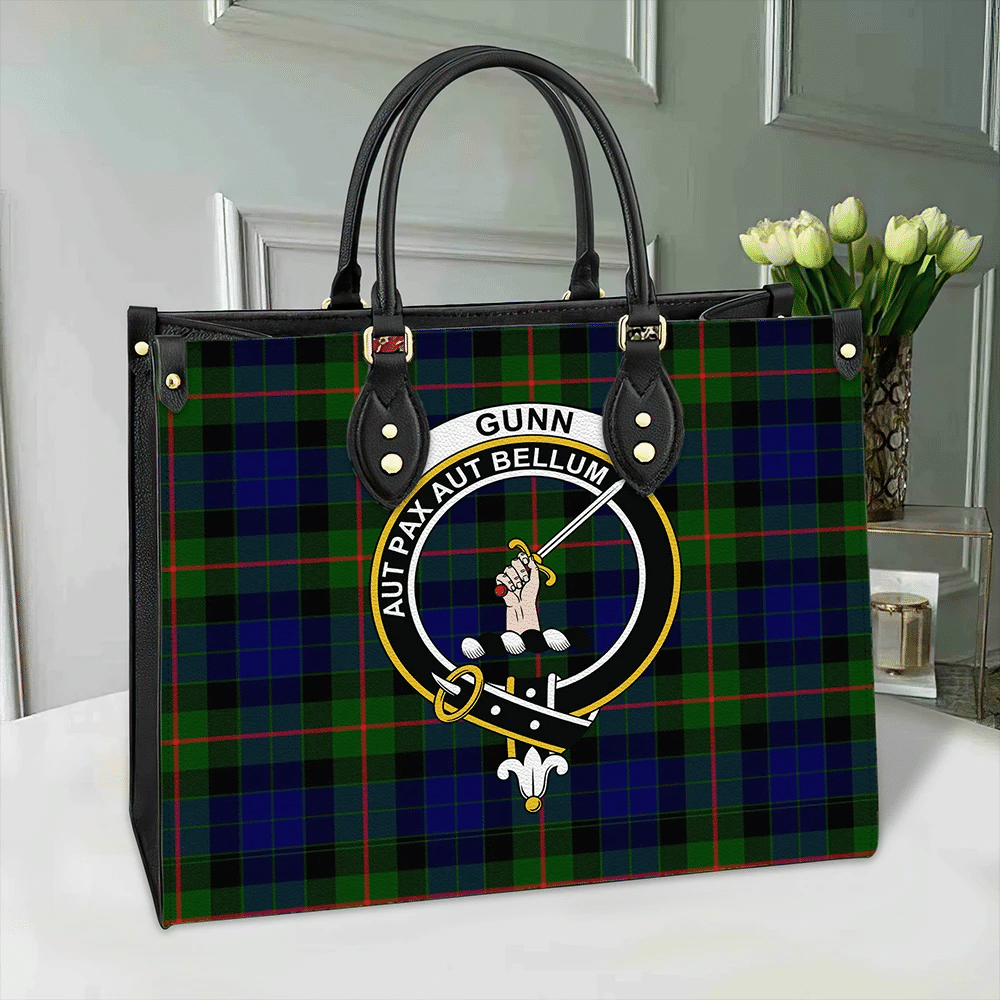 Gunn Modern Tartan Crest Leather Bag