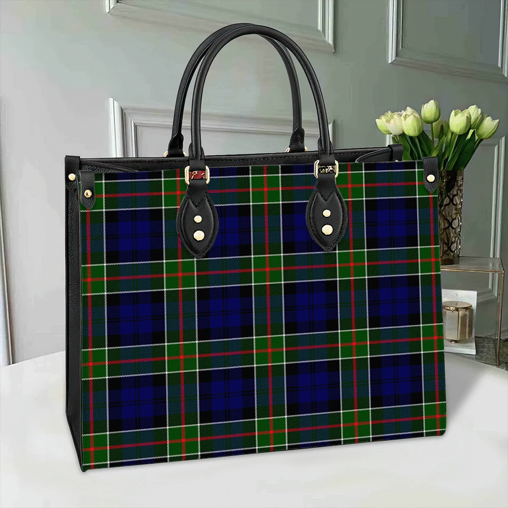 Colquhoun Modern Tartan Leather Bag