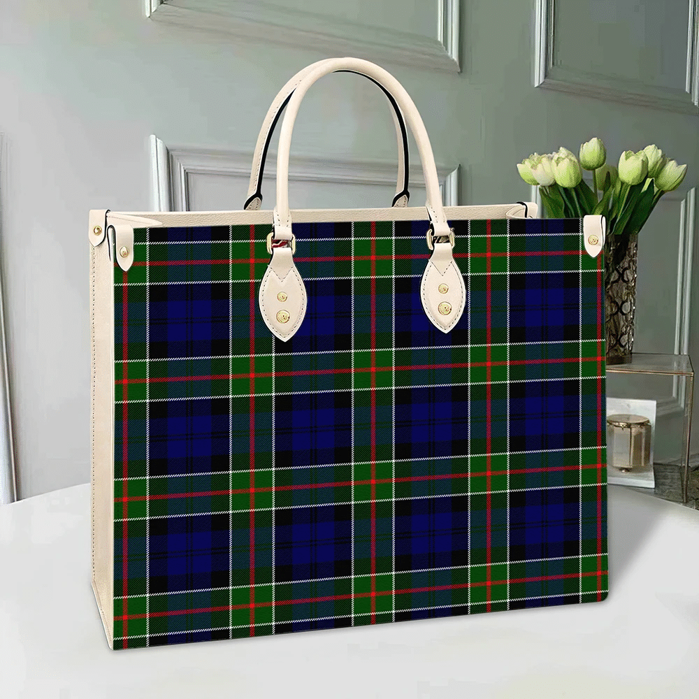 Colquhoun Modern Tartan Leather Bag